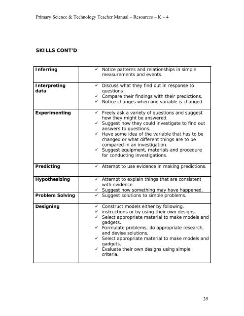 Primary Science and Technology Teachers' Guide - OECS