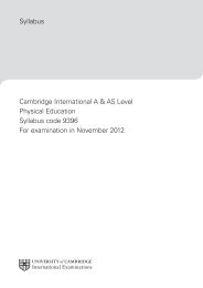 Syllabus Cambridge International A & AS Level ... - VincyClassroom