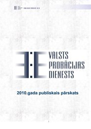 Valsts probÄcijas dienests 2010. gada ... - Tieslietu ministrija