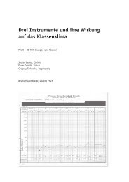 Drei Instrumente und ihre Wirkung auf das Klassenklima