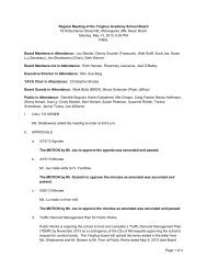 Page 1 of 4 Regular Meeting of the Yinghua Academy School Board ...
