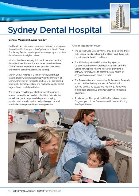 SLHD Year in Review 2011/12 - Sydney Local Health District - NSW ...