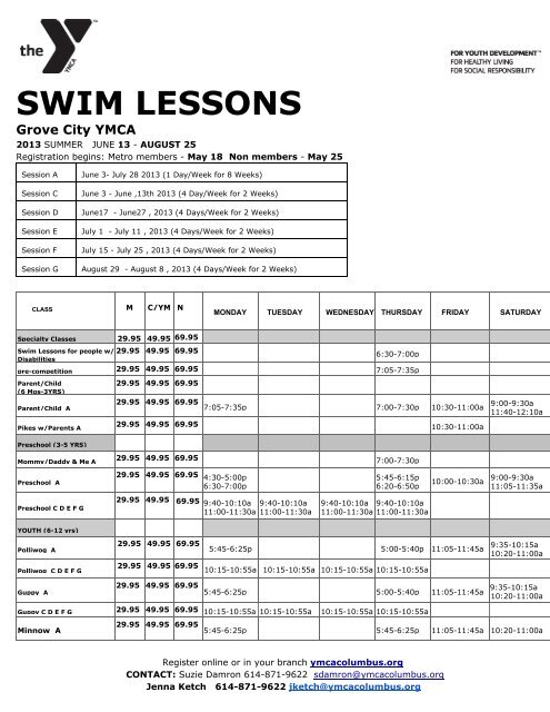 SWIM LESSONS