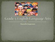 Grade 5 English Language Arts - Yinghua Academy