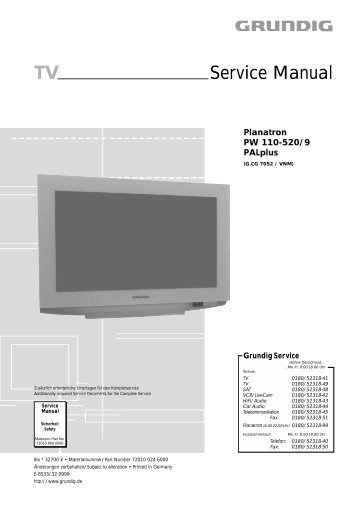 TV Service Manual - Electronica.ro