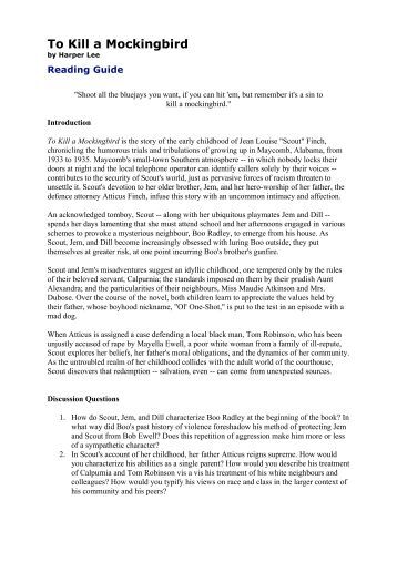 How To Kill A Mockingbird Pdf How To Kill A Mockingbird Pdf