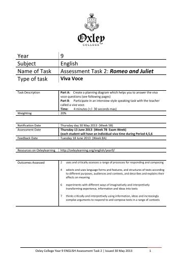 english assessment task Step up to english scheme of assessment hide scheme of assessment it is not a requirement that all students within a centre do a task at the same time. english assessment task Step up to english scheme of assessment hide scheme of assessment it is not a requirement that all students within a centre do a task at the same time.