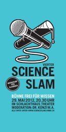 Flyer 4. Science Slam (pdf, 650KB) - Generalsekretariat - UniversitÃ¤t ...