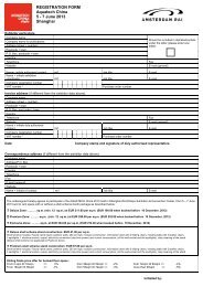 REGISTRATION FORM Aquatech China 5 - 7 June ... - Aquatechtrade