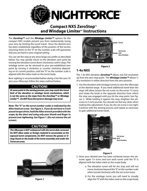 Compact Zero Stop Instructions - SportOptics