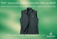 Swarovski AV SLC Vest Promo Coupon - SportOptics