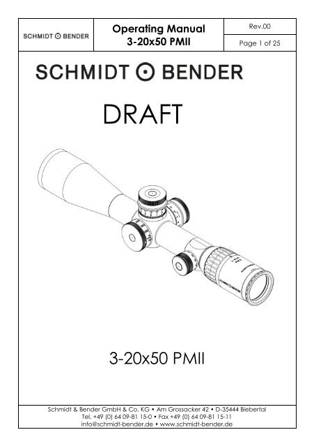 Genuine Schmidt & Bender Lens Care Kit 