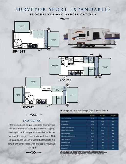 Surveyor Brochure - Colonia Del Rey RV Sales