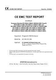 CE EMC TEST REPORT - pc winner international inc.