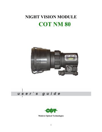 night vision module cot nm 80