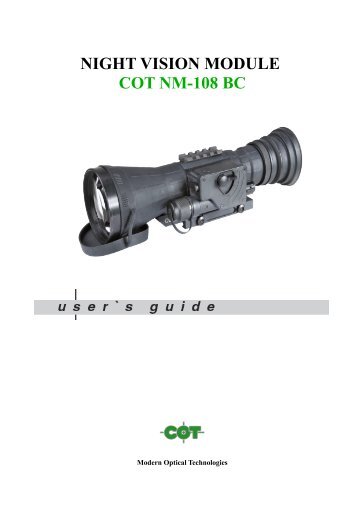 user guide - night vision