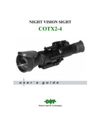 user guide - night vision