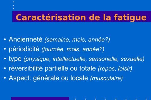 L'altération des performances