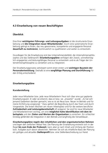 Einführung von Personalentwicklung in der ... - Equal Altenhilfe