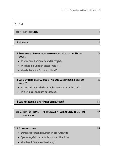 Einführung von Personalentwicklung in der ... - Equal Altenhilfe