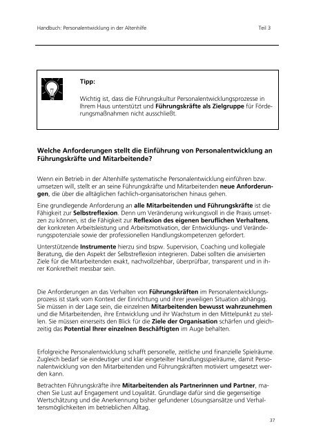 Einführung von Personalentwicklung in der ... - Equal Altenhilfe