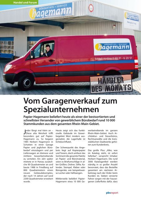 Laden Sie sich hier das PDF des Sonderdrucks - Papier Hagemann