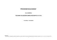 program nauczania - Wydawnictwa Komunikacji i Ã…ÂÃ„Â…cznoÃ…Â›ci Sp.z o.o.