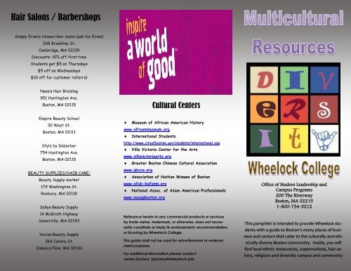 Download the guide (pdf) - Wheelock College