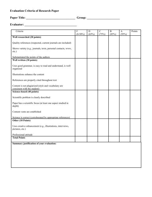 Evaluation Criteria Of Research Paper Paper Title Group Evaluator evaluation-criteria-of-research-paper-paper-title-group-evaluator
