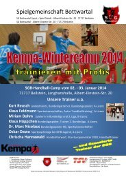 Wintercamp Flyer2014 - SG Bottwartal