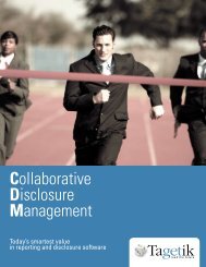 Collaborative Disclosure Management - Tagetik