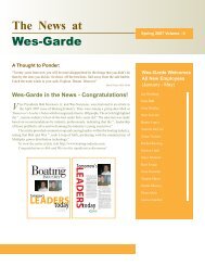 The News at - Wes-Garde Components