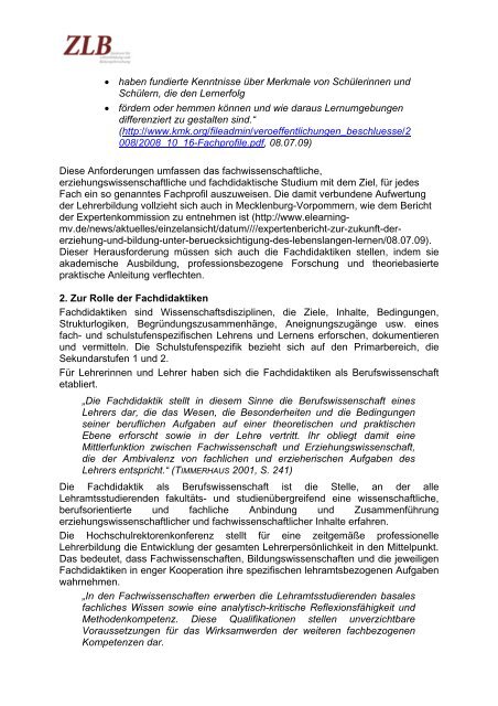 pdf, 64 KB - Zentrum fÃ¼r Lehrerbildung und Bildungsforschung