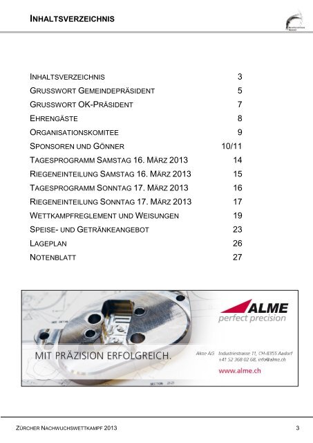 ZÃRCHER NACHWUCHSWETTKAMPF - Kunstturnerinnen Neerach