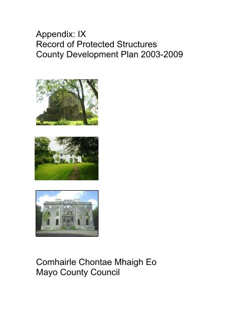 Record of Protected Structures 2003 - 2009 (PDF-3638 kb)