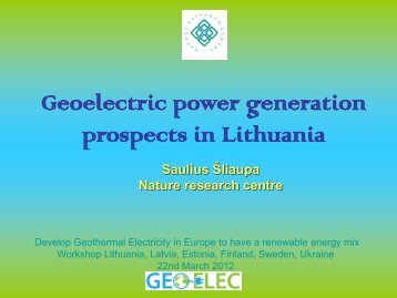 Lithuania - Geoelec