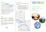 Training Course on Geothermal Electricity - Geoelec