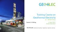W. Brandt, Geothermie Consulting â Engineering - Geoelec