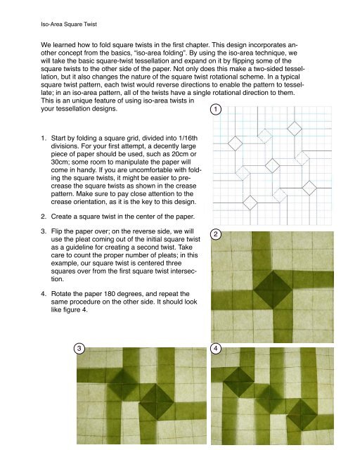 iso-area square twist project.pdf - Origami Tessellations