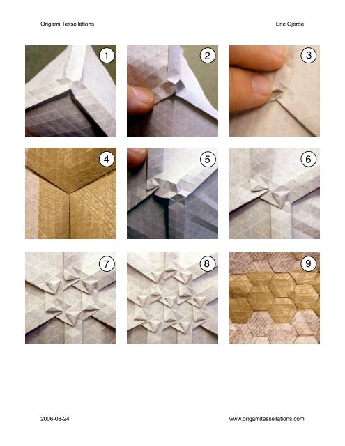 Double Pleat Hexagonal Tessellation - Origami Tessellations