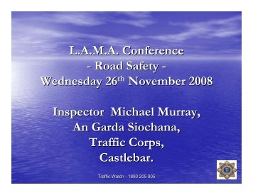 Road Safety Presentation given by Inspector Ml. Murray (PDF (271 ...