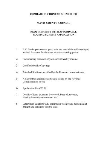 Affordable Housing Scheme Application Form. (PDF-84 kb)