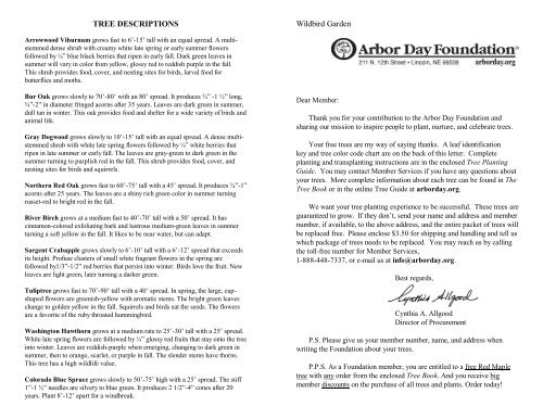 10 Wildbird Garden - Arbor Day Foundation