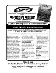 price list #16 - OESCO, Inc.