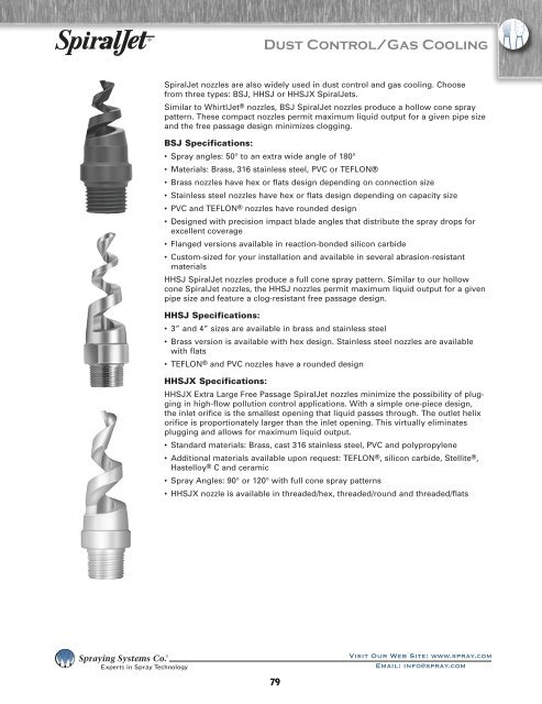 Spray Nozzles Spray Control Spray Analysis Spray Fabrication