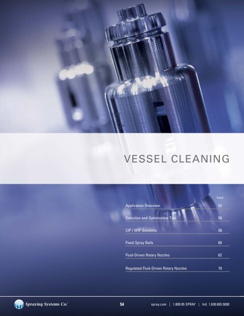 VESSEL CLEANING - Spraying Systems Co.