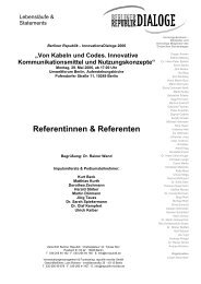 Referentinnen & Referenten - Berliner Republik Das Debattenmagazin