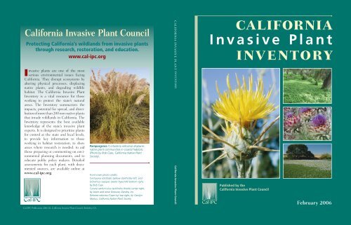 2006. California Invasive Plant Inventory - Cal-IPC