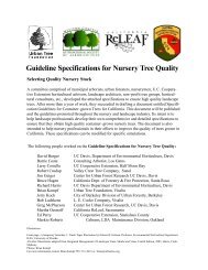 Guideline Specifications for Nursery Tree Quality - Our City Forest