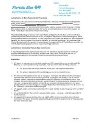 Billing Authorization for Professional Association ... - Provider Manual